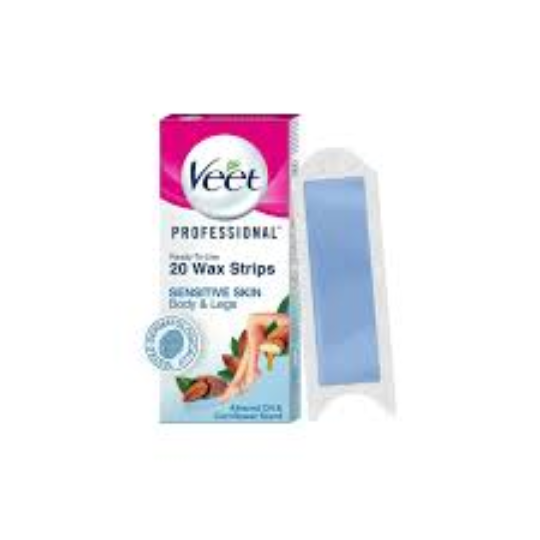 VEET HAIR REMOVAL WAX STRIPS 20'S NORMAL